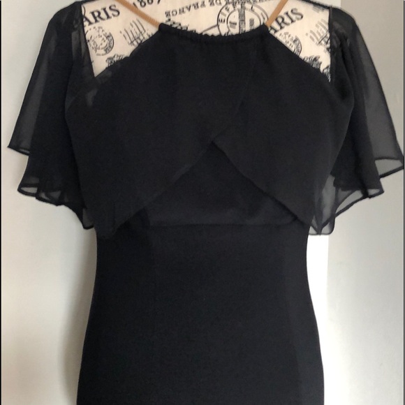 XSCAPE Long Black Formal Maxi Dress Size 4. - Picture 2 of 7